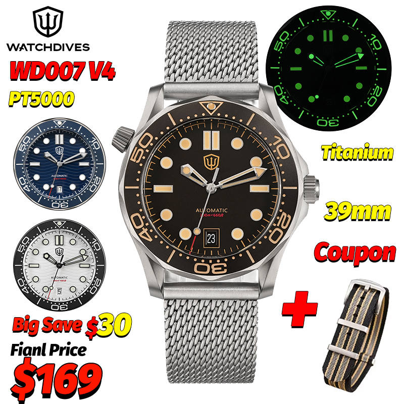 Plastic Dome Clear - Watchdives Wd007 V4 39Mm NTTD Jam