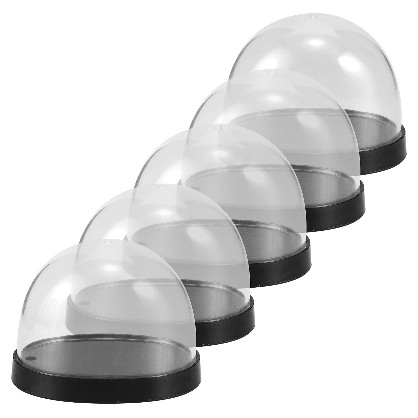 Plastic Dome Clear - 5 Set Kubah Kaca Transparan, Kubah