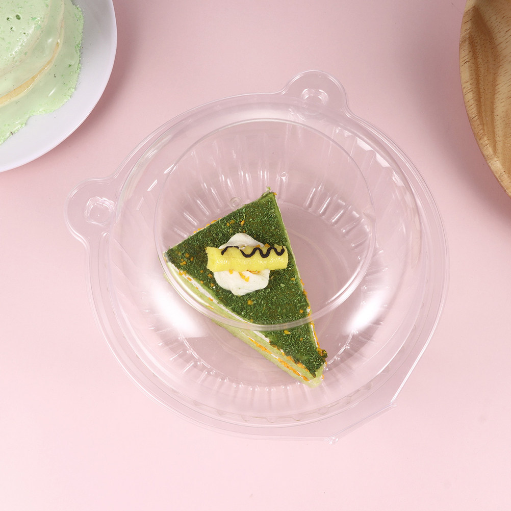 100Pcs Kotak Kue Berbentuk Kuc - Plastic Dome Clear ulasan dan harga