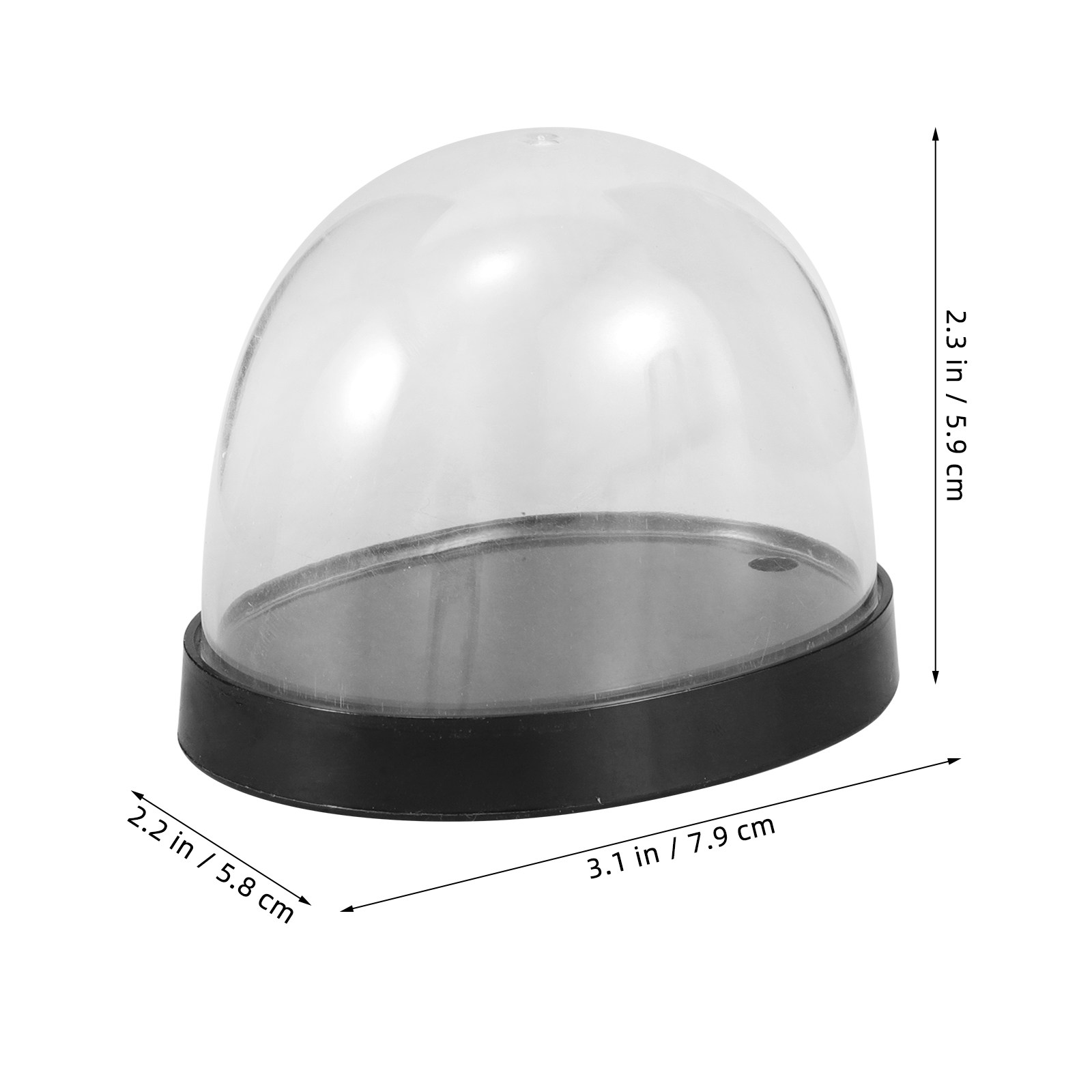 5 Set Kubah Kaca Transparan, K - Plastic Dome Clear ulasan dan harga
