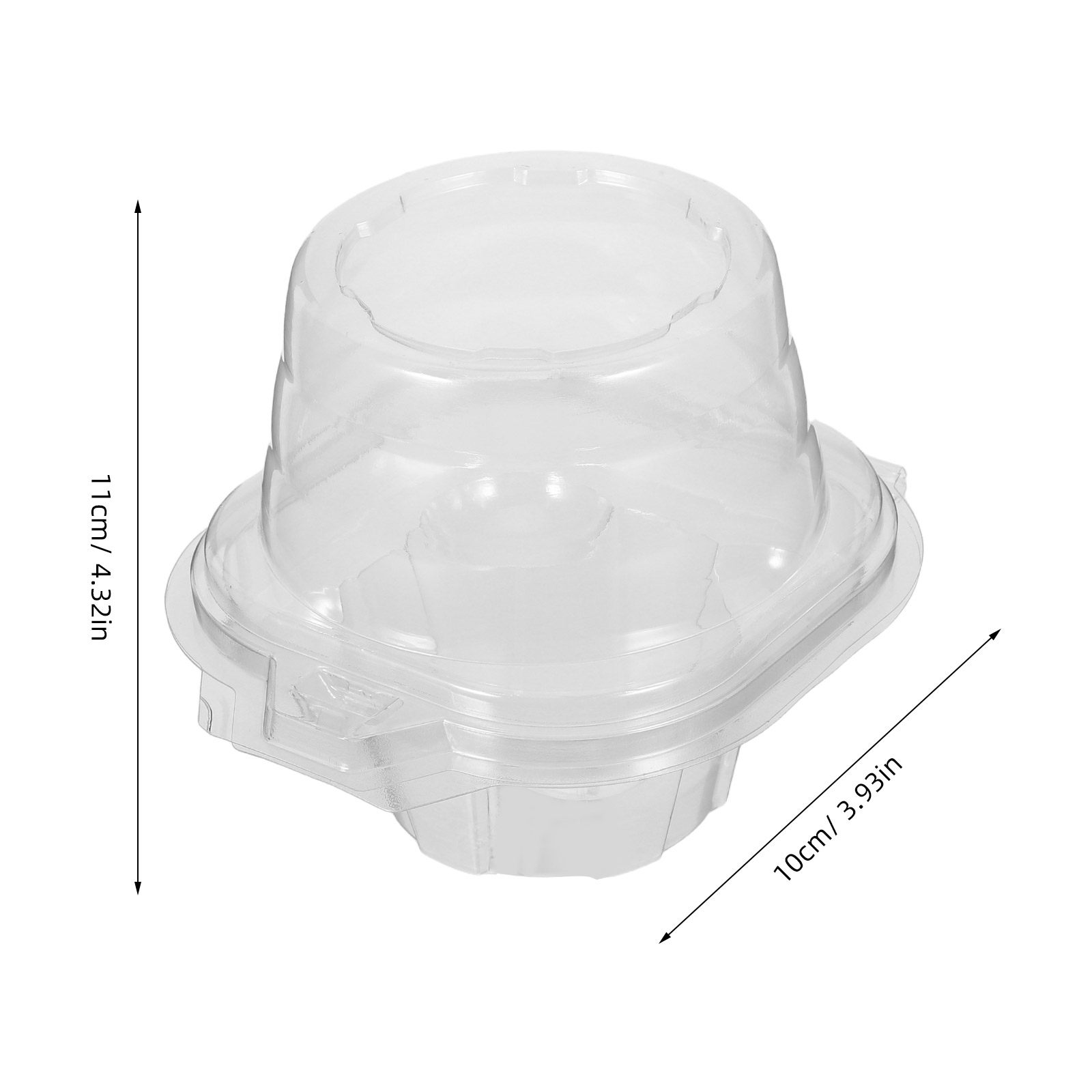 50 Buah Wadah Cupcake Transpar - Plastic Dome Clear ulasan dan harga